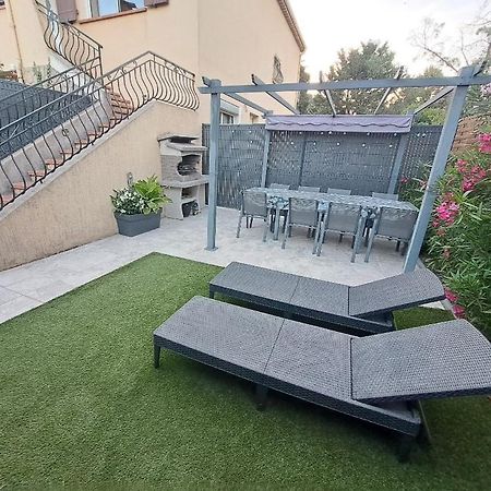 La Villa Castel - Haut De Villa - Parkings- 3 Chambres - 8 Couchages - Jardin - Barbecue كانيو سور مير المظهر الخارجي الصورة